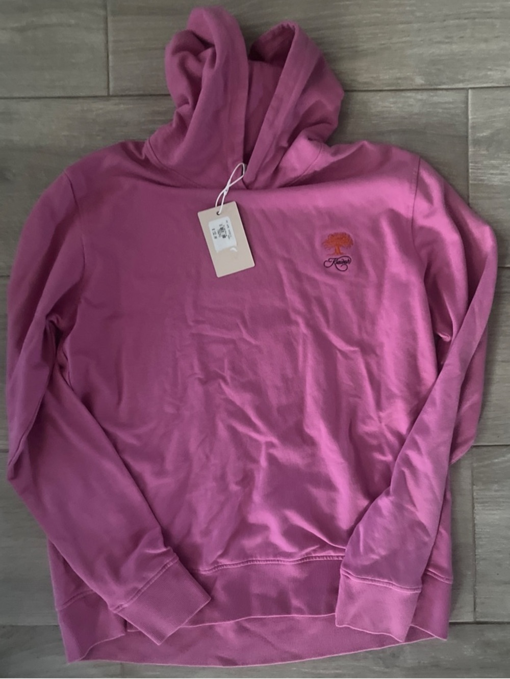 Peter Millar Size small Pink Hoodie with Embroidered Chest Logo